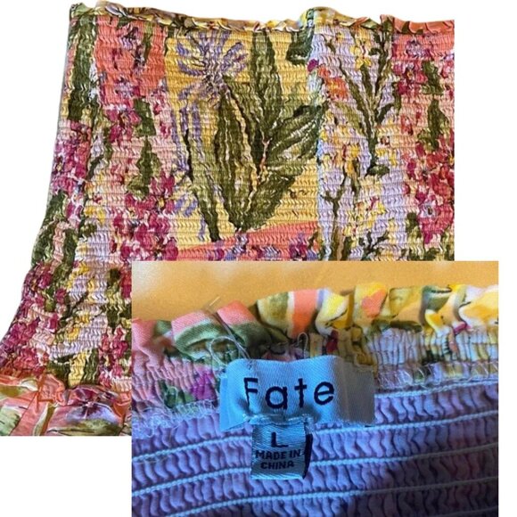 18. Fate Multicolor Floral Ruffle Skirt – Boho Layered - Picture 5 of 5